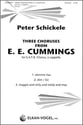 Three Choruses from Ee Cummings SATB choral sheet music cover